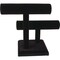 2 Tier Black Velvet T-Bar Bracelet Watch Jewelry Stand Display